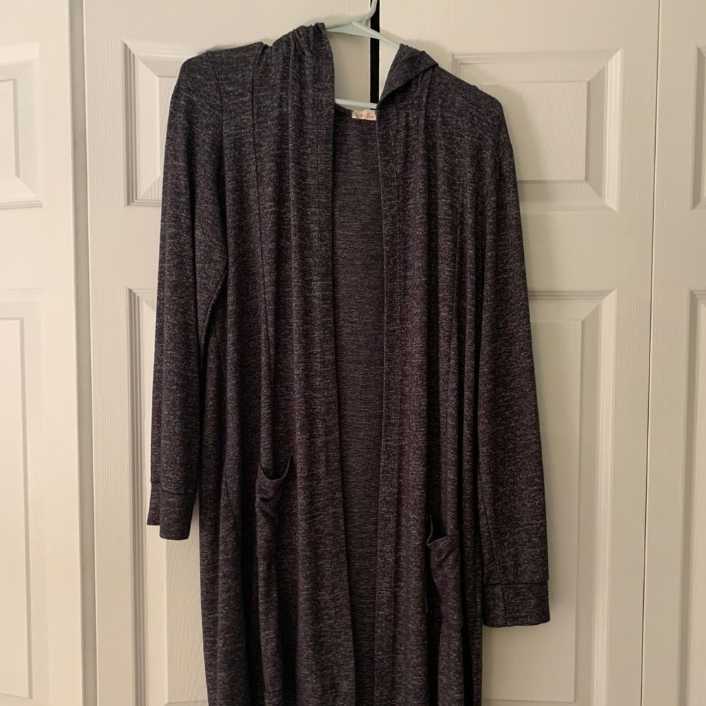 It's Our Time Dark Grey long sweater
